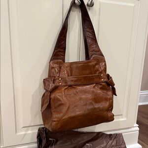 Kooba Brown Leather Shoulder Bag